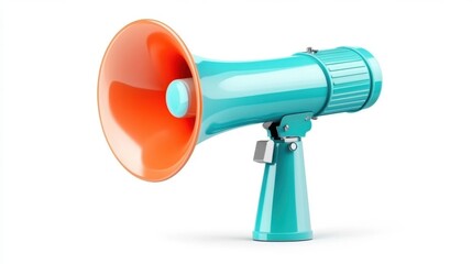 Colorful Megaphone for Public Relations Campaigns