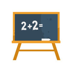 School blackboard with chalk - vector icon © KR Studio