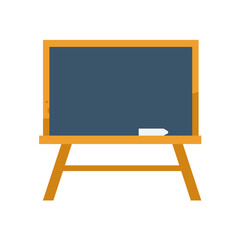 School blackboard with chalk - vector icon