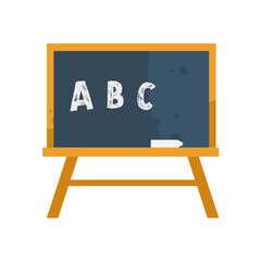School blackboard with chalk - vector icon © KR Studio