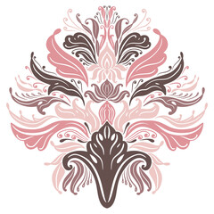 Floral elements in Victorian style