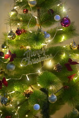 christmas tree and decorations