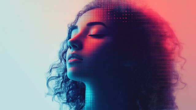 Expression of tranquility and beauty captured in vibrant colors