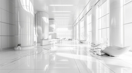 Obraz premium Sci Fi interior