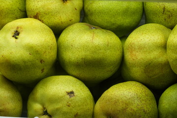 Pear (Pyrus spp.) is a sweet, juicy fruit belonging to the rose family (Rosaceae). Known for its distinctive shape and smooth texture, pears are popular worldwide and are consumed fresh, cooked, or pr