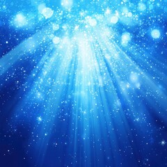 light rays through water with sparkling bubbles in a serene mood as a background.