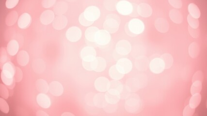 Abstract Pink Bokeh Background with Soft, Gentle, and Dreamy Circular Lights for Design Projects