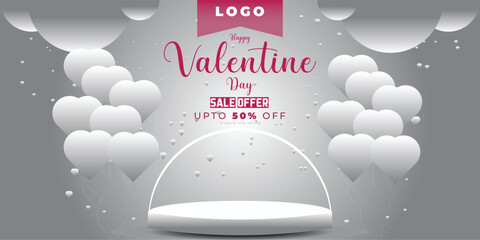 valentine's day sale post, cover, editable template,14 february post, couples salee offer post