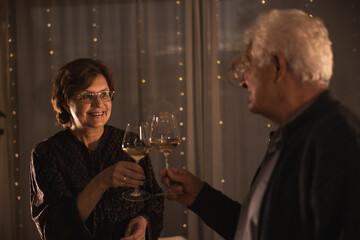 Grandparent Having Toast