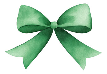 beautiful green watercolor bow, perfect for gifts and decorations