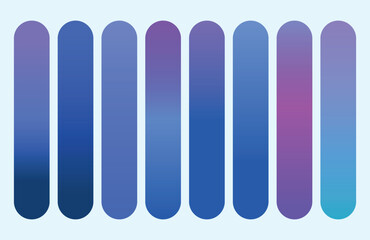 Fototapeta premium Set of multicolor gradients
