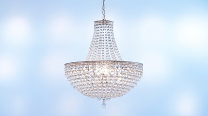 Obraz premium Elegant Crystal Chandelier Home Decor Lighting Fixture Interior Design