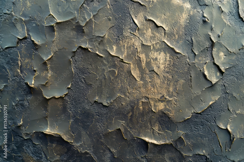 Poster Discovering a liquid-like texture with unique patterns and colors in natural formations