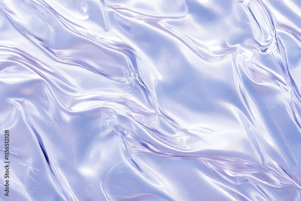 Aufkleber clear ice sheet texture showcasing glossy finish and captivating air pockets under light reflections