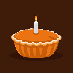 Delicious Pumpkin Pie for Celebration.