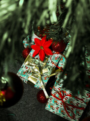 Christmas Gifts Under the Tree: A Festive Holiday Scene