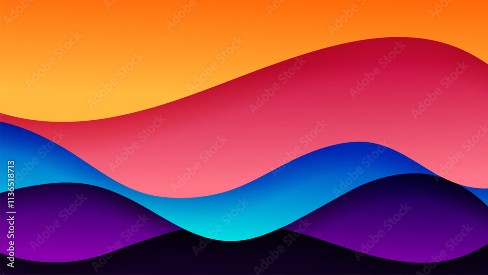 Wall mural premium vector background with soft gradient color on background. eps 10
