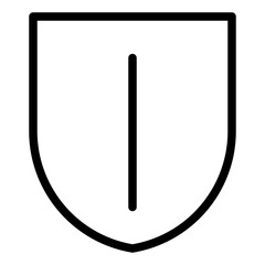 Policy Icon. Black and White Outline Icon