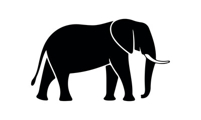 Elephant Silhouette vector illustration set isolated on white background-Elephant Silhouette Silhouette, Files for Cutting Cricut and Silhouette, Isolated on white background, Calligraphy t shirt desi