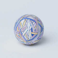 Fototapeta premium golden ball, glass ball, colored ball. on a white background.