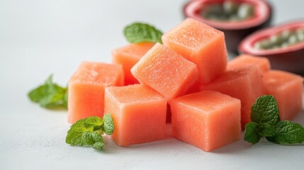 Tropical delight refreshing papaya and passion fruit with mint summer gatherings
