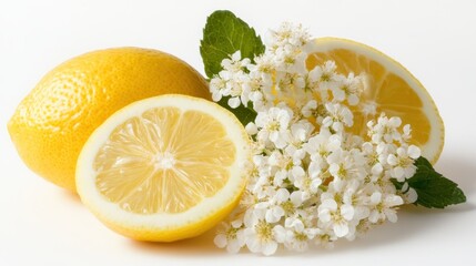 Refreshing citrus slices oranges lemons and limes a vibrant kitchen setting culinary inspiration