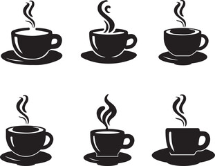 coffee cup silhouette vector design