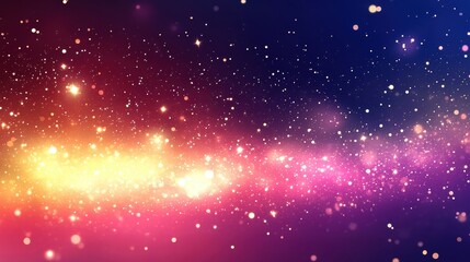Obraz premium Colorful abstract background with shimmering stars and cosmic elements.