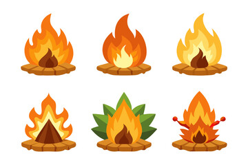 6 different styles of campfire for camping