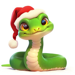 Fototapeta premium green snake cartoon