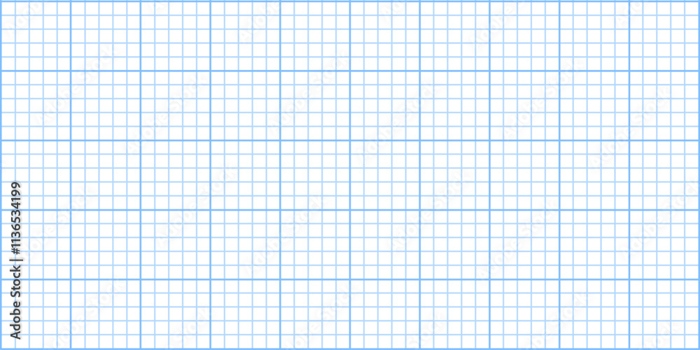 Fototapete Square grid texture, blue grid line paper sheet, blank grid sheet for technology, drawing and architecture draft, texture of square graph paper, notebook pattern