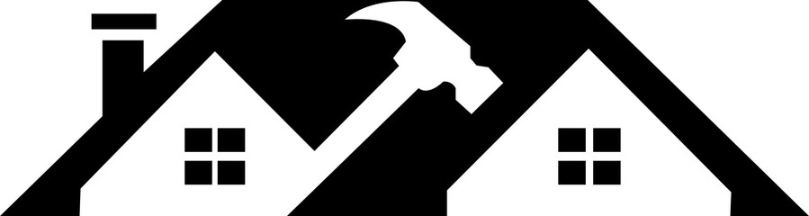 Mechanic house vector logo illustration