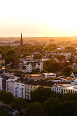 Sonnenunterang in Hamburg