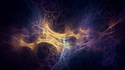 Abstract rainbow colored light waves on black background, banner, wallpaper, phone background
