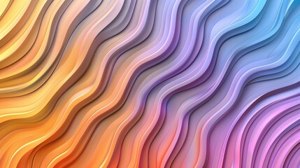 Obraz premium Vibrant abstract waves in warm and cool tones create a dynamic visual flow, evoking a sense of motion and energy. good for desktop background