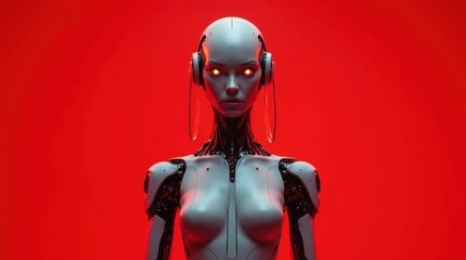 Futuristic Android Portrait