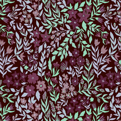 Seamless Pattern Vintage Desin Print For Fabric Textile 