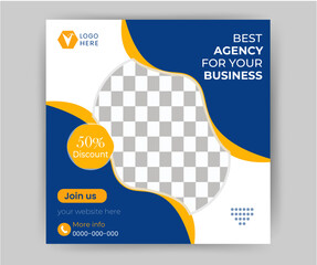 social media post template collection. Usable for social media post and website ads. Vector design.