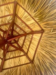Straw Cabana Hut on beach
