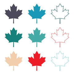 maple leaves icon