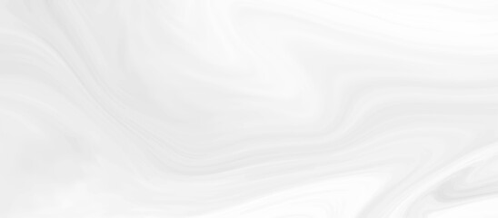 White and grey liquid marble pattern texture natural background. Liquify Swirl white and gray color art. Beautiful drawing with the divorces and wavy lines in gray tones.	