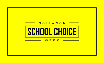 National School Choice Week Holiday Concept