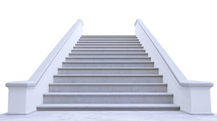 Stairs, isolated on transparent background