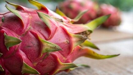 dragon fruit isolated on white background