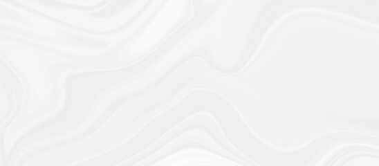 White and grey liquid marble pattern texture natural background. Liquify Swirl white and gray color art. Beautiful drawing with the divorces and wavy lines in gray tones.