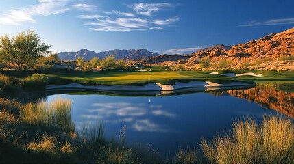 Fototapeta premium Desert Golf Course
