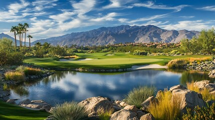Fototapeta premium Desert Golf Course