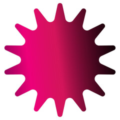 Unique sun design vector logo