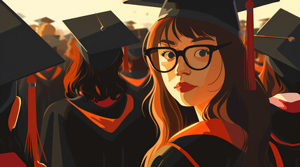 Obraz premium Graduation Day Portrait 