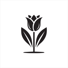 black and white flower